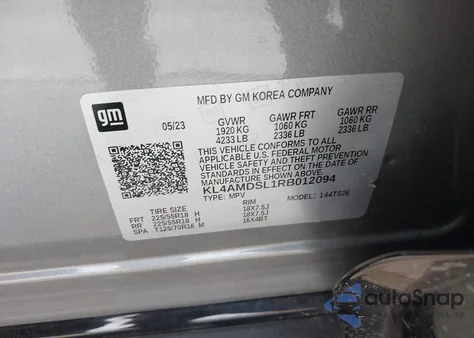 2024 Buick Encore Gx Sport Touring Fwd из США, поврежденный, VIN KL4AMDSL1RB012094